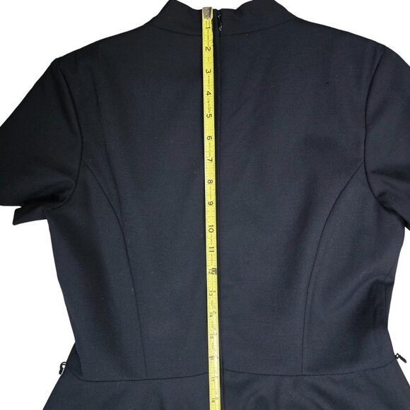 Pendleton Classy Fit and Flare Black Wool Dress 6 Fully Lined Excellent Cond - Picture 10 of 14